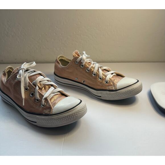 Converse Chuck Taylor All Star Low Top Lace Up Metallic Sunset Sneakers W9 M7 - Picture 3 of 10